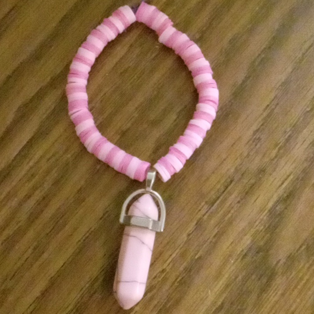 Bracelet with a crystal on it